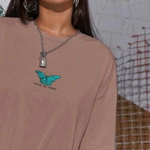 Abs the change oversized tee